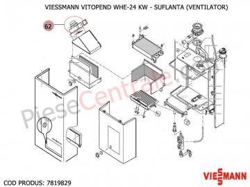 Poza Suflanta ( ventilator ) centrala termica Viessmann Vitopend WHE