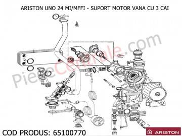 Poza Suport motor vana cu 3 cai centrale termice Ariston UNO 24 mi/mffi