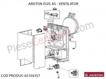 Poza Ventilator centrala termica Ariston BIS, EGIS si AS