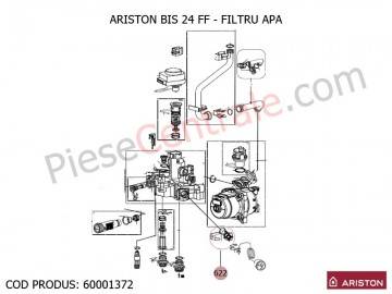 Poza Filtru apa centrale termice Ariston BIS 24 FF, EGIS, AS