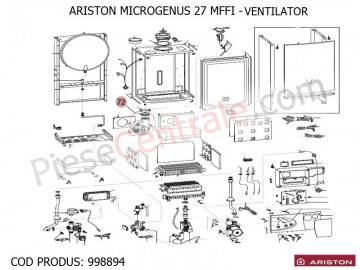 Poza Ventilator centrala termica Ariston MICROGENUS 27 MFFI