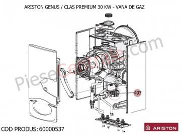 Poza Vana de gaz centrale termice Ariston Genus Premium, Clas Premium