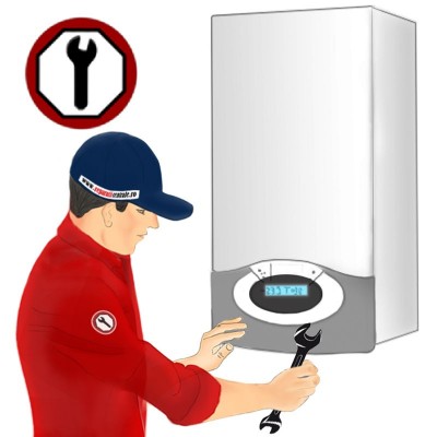 Poza Revizie centrala termica pe gaz cu putere cuprinsa intre 36 si 60 kw. Poza 8818