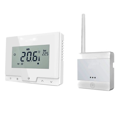 Poza Termostat ambiental programabil cu control vocal ALEXA, prin internet Division Gas DG19 WI-FI ALB. Poza 9551